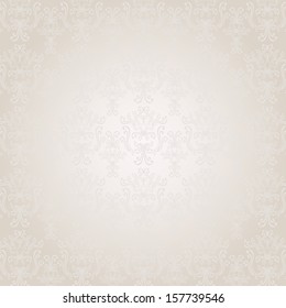 Seamless pattern in Victorian style light colors