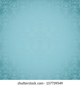 Seamless pattern in Victorian style marine colors