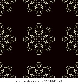 Seamless pattern. Vintage decorative elements. Hand drawn background. Islam, Arabic, Indian, ottoman motifs. Perfect for printing on fabric or paper.
