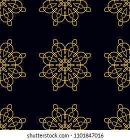 Seamless pattern. Vintage decorative elements. Hand drawn background. Islam, Arabic, Indian, ottoman motifs. Perfect for printing on fabric or paper.
