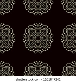 Seamless pattern. Vintage decorative elements. Hand drawn background. Islam, Arabic, Indian, ottoman motifs. Perfect for printing on fabric or paper.