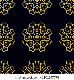 Seamless pattern. Vintage decorative elements. Hand drawn background. Islam, Arabic, Indian, ottoman motifs. Perfect for printing on fabric or paper.