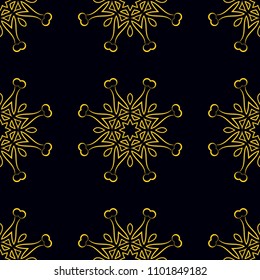 Seamless pattern. Vintage decorative elements. Hand drawn background. Islam, Arabic, Indian, ottoman motifs. Perfect for printing on fabric or paper.