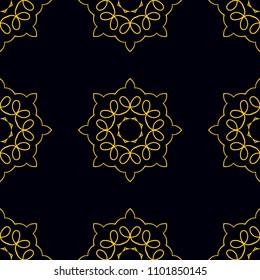 Seamless pattern. Vintage decorative elements. Hand drawn background. Islam, Arabic, Indian, ottoman motifs. Perfect for printing on fabric or paper.