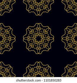 Seamless pattern. Vintage decorative elements. Hand drawn background. Islam, Arabic, Indian, ottoman motifs. Perfect for printing on fabric or paper.