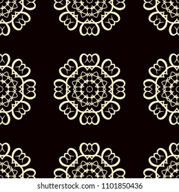 Seamless pattern. Vintage decorative elements. Hand drawn background. Islam, Arabic, Indian, ottoman motifs. Perfect for printing on fabric or paper.