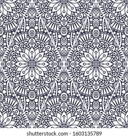 Seamless pattern. Vintage decorative elements