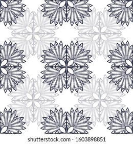 Seamless pattern. Vintage decorative elements