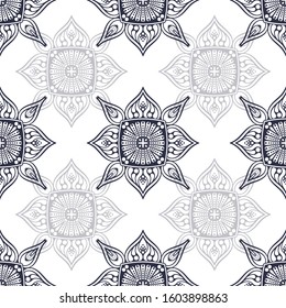 Seamless pattern. Vintage decorative elements
