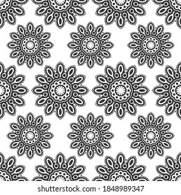 Seamless pattern. vintage decorative elements pattern. -  Vector.