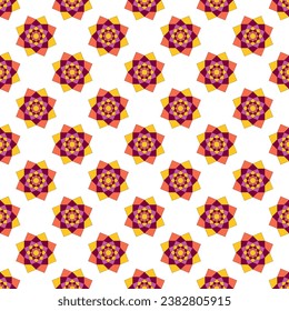 Seamless pattern vintage decorative elements.
