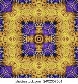 Seamless pattern. Vintage decorative elements. Hand drawn background. Islam, Arabic, Indian, ottoman motifs. Perfect for printing on fabric or paper.