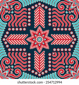 Seamless pattern. Vintage decorative elements. Hand drawn background. Islam, Arabic, Indian, ottoman motifs. Perfect for printing on fabric or paper.