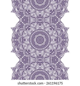 Seamless pattern. Vintage decorative elements. Hand drawn background. Islam, Arabic, Indian, ottoman motifs. Perfect for printing on fabric or paper.