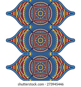 Seamless pattern. Vintage decorative elements. Hand drawn background. Islam, Arabic, Indian, ottoman motifs. Perfect for printing on fabric or paper.