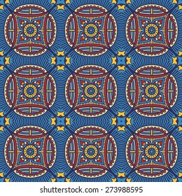 Seamless pattern. Vintage decorative elements. Hand drawn background. Islam, Arabic, Indian, ottoman motifs. Perfect for printing on fabric or paper.