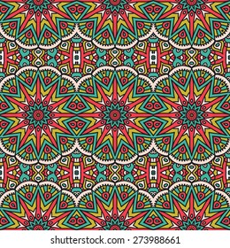 Seamless pattern. Vintage decorative elements. Hand drawn background. Islam, Arabic, Indian, ottoman motifs. Perfect for printing on fabric or paper.