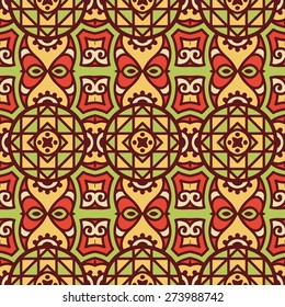 Seamless pattern. Vintage decorative elements. Hand drawn background. Islam, Arabic, Indian, ottoman motifs. Perfect for printing on fabric or paper.