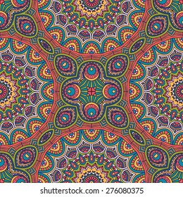 Seamless pattern. Vintage decorative elements. Hand drawn background. Islam, Arabic, Indian, ottoman motifs. Perfect for printing on fabric or paper.