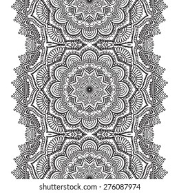 Seamless pattern. Vintage decorative elements. Hand drawn background. Islam, Arabic, Indian, ottoman motifs. Perfect for printing on fabric or paper.