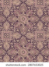 Seamless pattern. Vintage decorative elements. Hand drawn background. Islam, Arabic, Indian, ottoman motifs. Perfect for printing on fabric or paper.