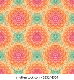 Seamless pattern. Vintage decorative elements. Hand drawn background. Islam, Arabic, Indian, ottoman motifs.