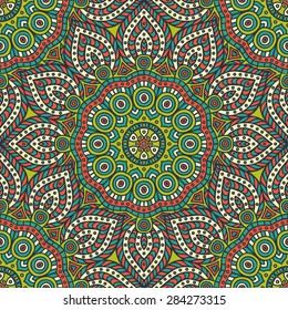 Seamless pattern. Vintage decorative elements. Hand drawn background. Islam, Arabic, Indian, ottoman motifs.