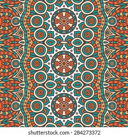 Seamless pattern. Vintage decorative elements. Hand drawn background. Islam, Arabic, Indian, ottoman motifs.