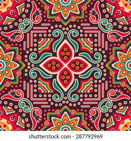 Seamless pattern. Vintage decorative elements.