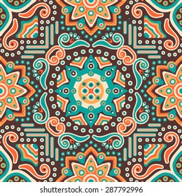 Seamless pattern. Vintage decorative elements.