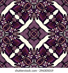 Seamless pattern. Vintage decorative elements. Hand drawn background. Seamless pattern can be used for wallpaper, pattern fills, web page background,surface textures.