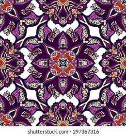 Seamless pattern. Vintage decorative elements. Hand drawn background. Seamless pattern can be used for wallpaper, pattern fills, web page background,surface textures.