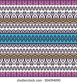 Seamless pattern. Vintage decorative elements. Hand drawn background. Islam, Arabic, Indian, ottoman motifs.