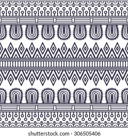 Seamless pattern. Vintage decorative elements. Hand drawn background. Islam, Arabic, Indian, ottoman motifs.