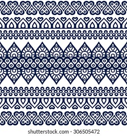 Seamless pattern. Vintage decorative elements. Hand drawn background. Islam, Arabic, Indian, ottoman motifs.