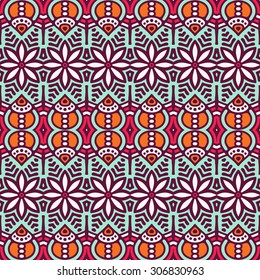 Seamless pattern. Vintage decorative elements. Hand drawn background. Islam, Arabic, Indian, ottoman motifs.