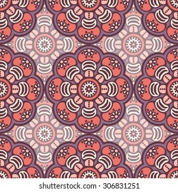 Seamless pattern. Vintage decorative elements. Hand drawn background. Islam, Arabic, Indian, ottoman motifs.