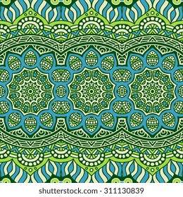 Seamless pattern. Vintage decorative elements. Hand drawn background. Islam, Arabic, Indian, ottoman motifs.
