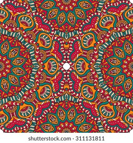 Seamless pattern. Vintage decorative elements. Hand drawn background. Islam, Arabic, Indian, ottoman motifs.