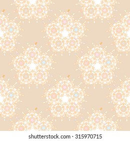 Seamless pattern. Vintage decorative elements.
