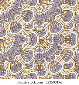 Seamless pattern. Vintage decorative elements. Hand drawn background. Islam, Arabic, Indian, ottoman motifs.