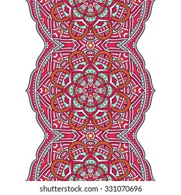 Seamless pattern. Vintage decorative elements. Hand drawn background. Islam, Arabic, Indian, ottoman motifs.