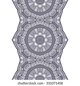Seamless pattern. Vintage decorative elements. Hand drawn background. Islam, Arabic, Indian, ottoman motifs.