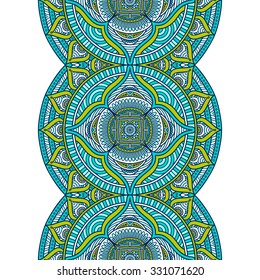 Seamless pattern. Vintage decorative elements. Hand drawn background. Islam, Arabic, Indian, ottoman motifs.