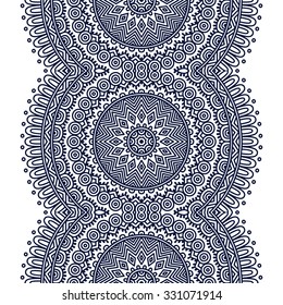 Seamless pattern. Vintage decorative elements. Hand drawn background. Islam, Arabic, Indian, ottoman motifs.