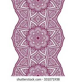 Seamless pattern. Vintage decorative elements. Hand drawn background. Islam, Arabic, Indian, ottoman motifs.