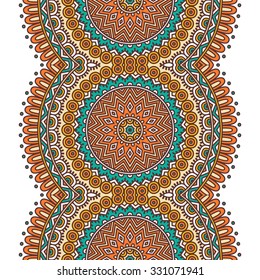 Seamless pattern. Vintage decorative elements. Hand drawn background. Islam, Arabic, Indian, ottoman motifs.