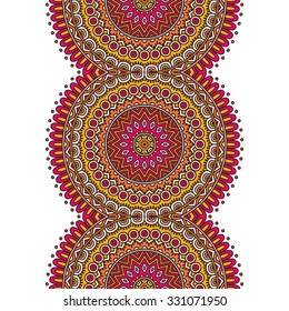 Seamless pattern. Vintage decorative elements. Hand drawn background. Islam, Arabic, Indian, ottoman motifs.