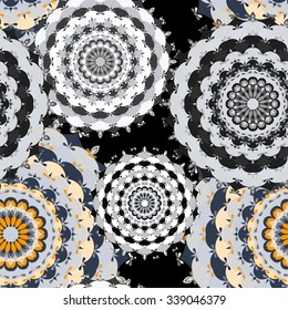 Seamless pattern. Vintage decorative elements vector illustration