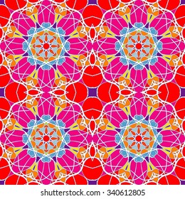 Seamless pattern. Vintage decorative elements. Hand drawn background. Islam, Arabic, Indian, ottoman motifs. Perfect for printing on fabric or paper.